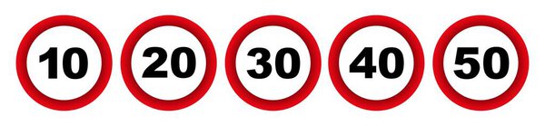 speed limit sign vector