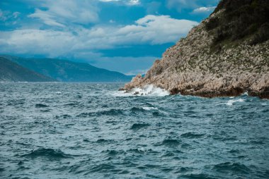 Zor bir Brestova, Istra, Hırvatistan Adriyatik Denizi