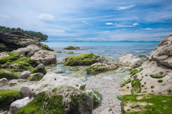 Pięknej zatoce Slanica na wyspie Murter, Dalmacja, Chorwacja — Zdjęcie stockowe