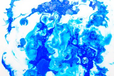 Fotoğraf: Mürekkep, süt ve yağdan soyut arkaplan