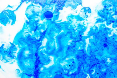 Fotoğraf: Mürekkep, süt ve yağdan soyut arkaplan