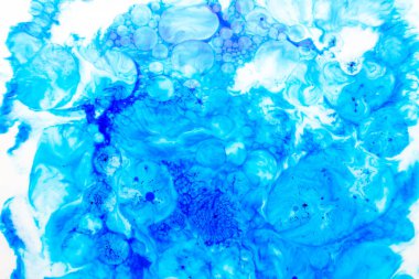 Fotoğraf: Mürekkep, süt ve yağdan soyut arkaplan