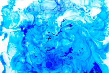 Fotoğraf: Mürekkep, süt ve yağdan soyut arkaplan