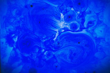 Fotoğraf: Mürekkep, süt ve yağdan soyut arkaplan