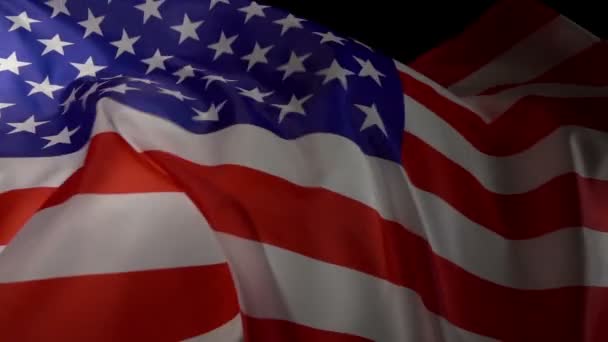 Flagge der Vereinigten Staaten von Amerika — Stockvideo
