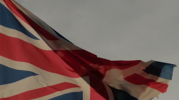 Britse vlag — Stockvideo