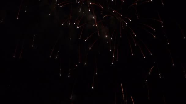 Luzes coloridas de fogo de artifício — Vídeo de Stock