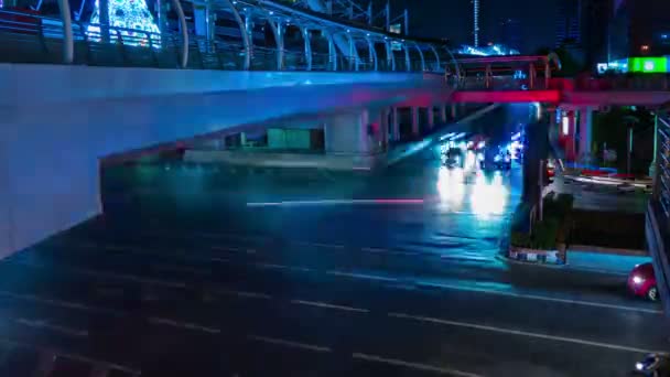 Traffico città di notte — Video Stock