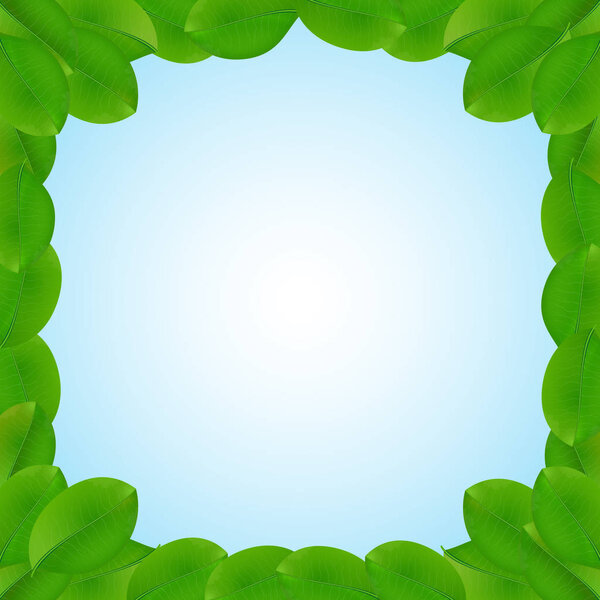 Background with leaves