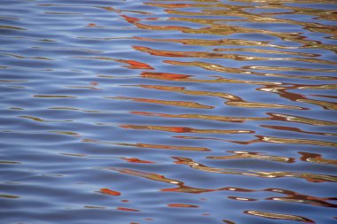 Dalgalarla su yüzeyinin soyut dokusal arkaplanı