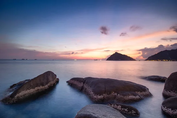 Djup blå solnedgång på Koh Tao Island 2 — Stockfoto