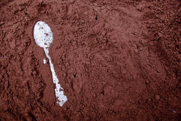 Cacao poudre fond Images De Stock Libres De Droits