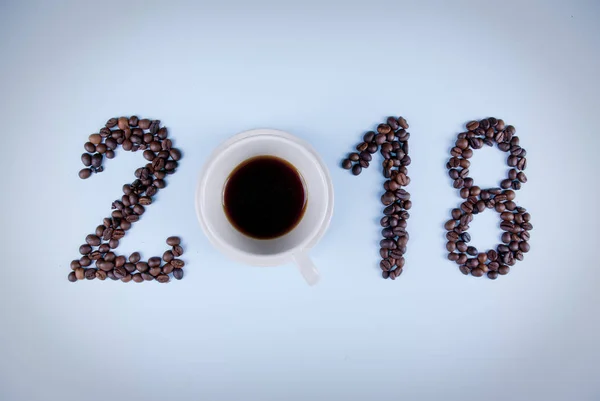 2018咖啡概念 免版税图库图片