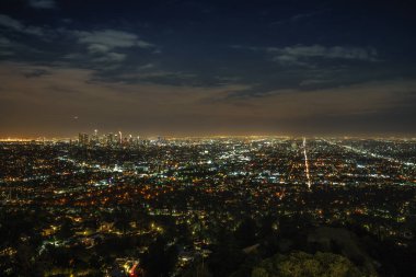Los Angeles Panorama, California - Şehir ve Griffith Gözlemevi