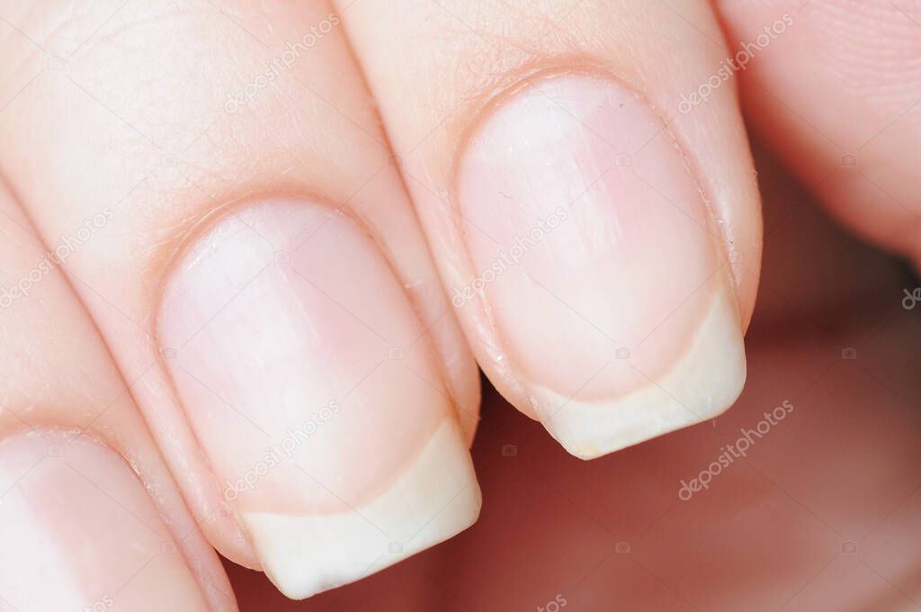 macro nail clear manicure and clean cuticle