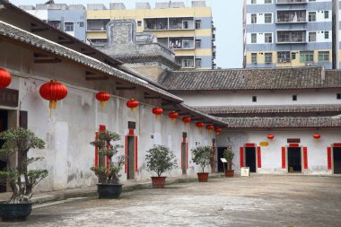 Vinç Lake Village, Shenzhen, Çin duvarlı 