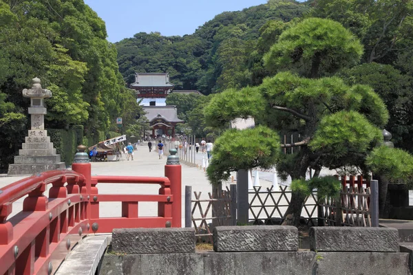 Historiska tempel och trädgård i Kamakura, Japan — Stockfoto