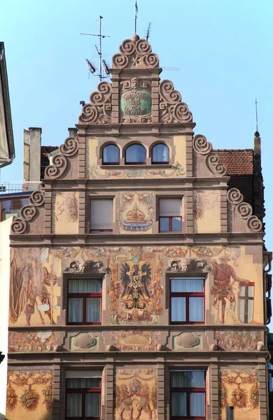 Freskenhaus in der Konstanzer Altstadt — Stockfoto