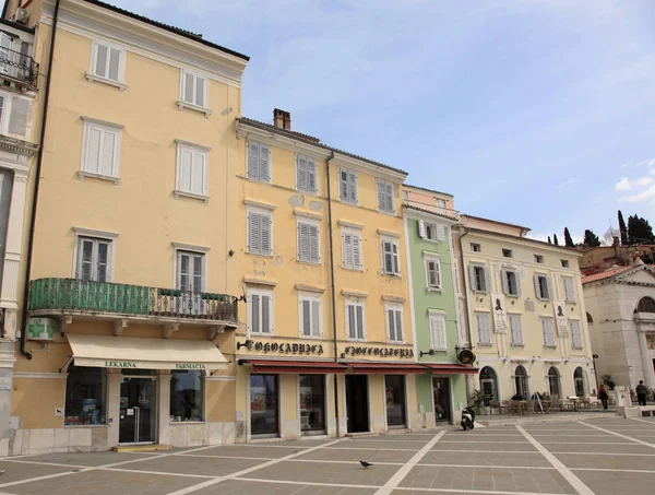 Centro histórico de Piran, Eslovénia — Fotografia de Stock