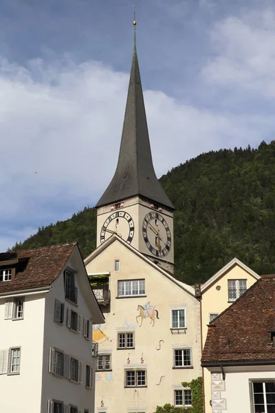 Staré město Chur, Švýcarsko — Stock fotografie