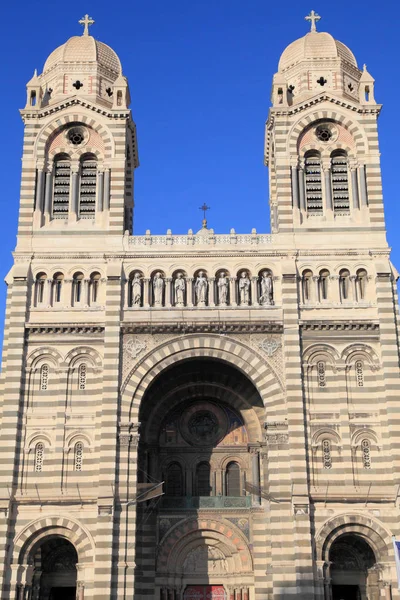 Katedrála Marseille ve Francii — Stock fotografie