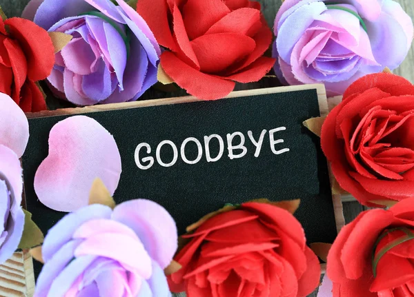 Concept van goodbye — Stockfoto