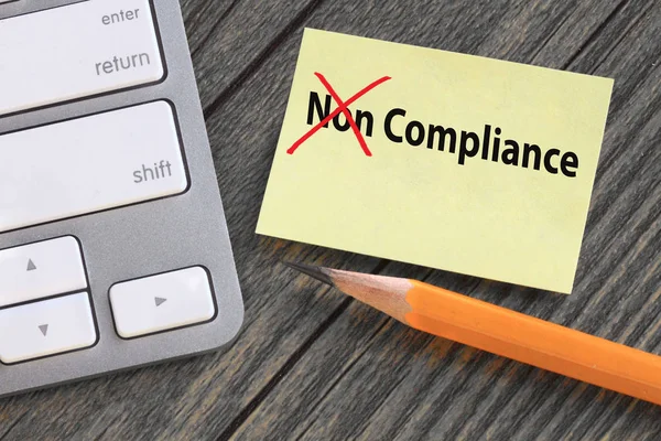 Änderung Der Compliance Bestimmungen — Stockfoto