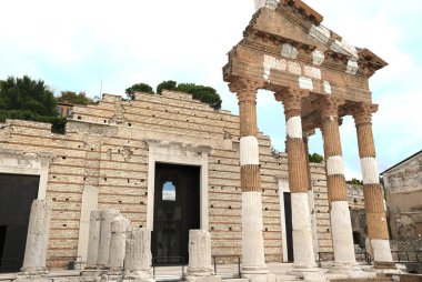 Brescia 'daki antik Roma Capitolium Tapınağı, UNESCO dünya mirası, İtalya
