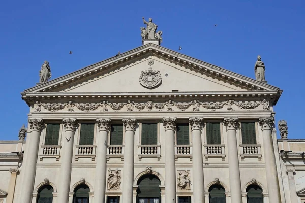 Středověká Architektura Villa Pisani Seznam Světového Dědictví Unesco Itálii — Stock fotografie