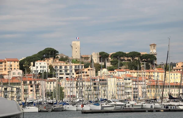 Cannes France May 2015 Cannes Cityscape Viewed Old Harbour May — Stock Photo, Image