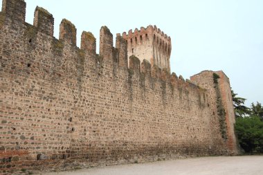 duvarlı Kalesi şehrin Este, İtalya