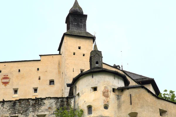 Středověký Hrad Tarasp Mezníkem Dolní Engadin Švýcarsko — Stock fotografie