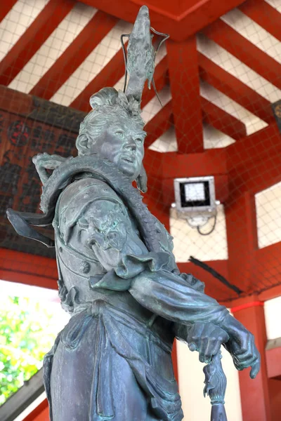日本东京 2015年8月5日 2015年8月5日在日本东京浅草寺举行的宗教雕像 浅草是日本地标性的古代佛教寺庙 — 图库照片
