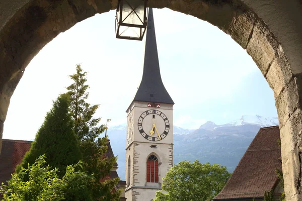 Medeltida Gamla Staden Chur Schweiz — Stockfoto