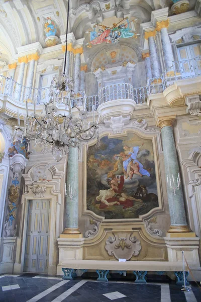 Turín Italia Mayo 2016 Gran Interior Del Castillo Regina Mayo — Foto de Stock