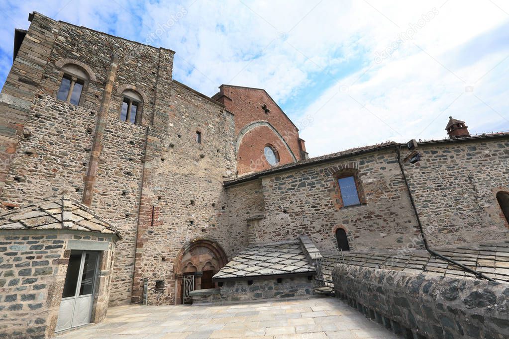 Sacra di San Michele of Piedmont, landmark pilgrimage site near Turin, Italy