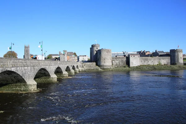 Historický Hrad Limerick Irsku — Stock fotografie