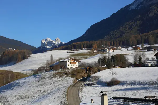 Alpine Village Kastelruth Italy — Stock Photo, Image