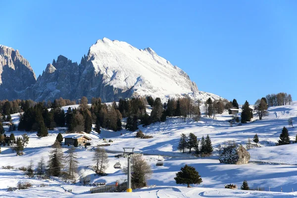 Snowy Landscape Dolomites Italy — Stock Photo, Image