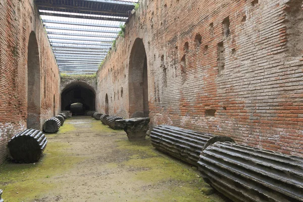 Antiche Rovine Dell Anfiteatro Flavio Pozzuoli — Foto Stock