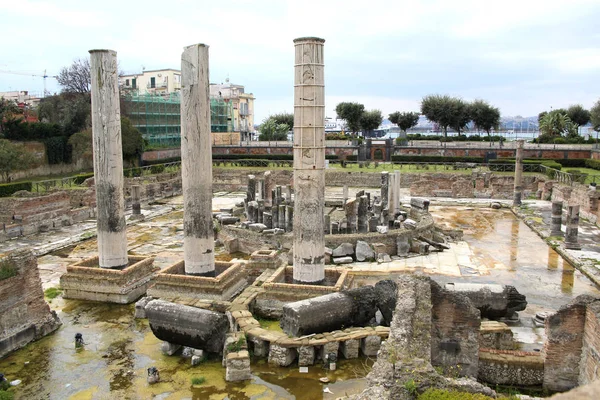 Pozzuoli Włochy Marca 2019 Starożytne Rzymskie Ruiny Macellum Pozzuoli Włochy — Zdjęcie stockowe