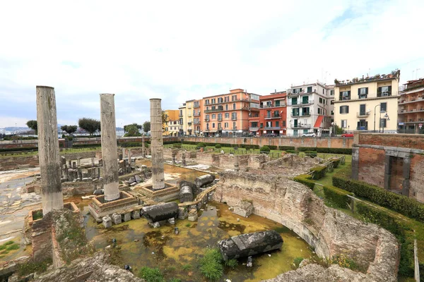 Pozzuoli Italia Marzo 2019 Antiguas Ruinas Romanas Macellum Pozzuoli Italia — Foto de Stock
