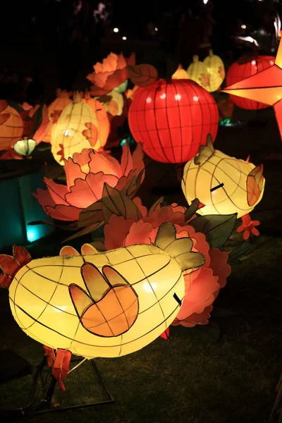 Hong Kong March 2018 Chinese Lanterns Light March 2018 Tung — Stock Photo, Image
