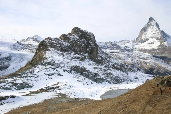 Alpint Landskap Matterhorn Schweiz — Stockfoto