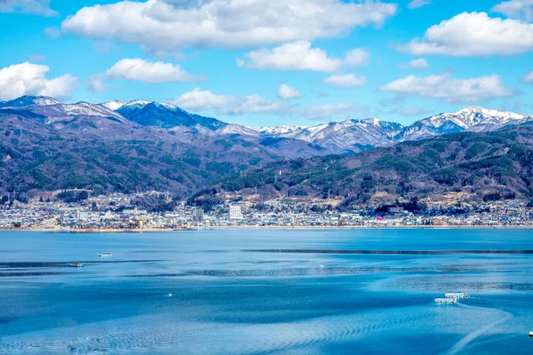 Il lago di Suwa — Foto Stock