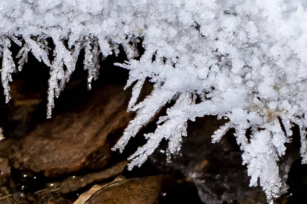 Die Eiskristalle — Stockfoto