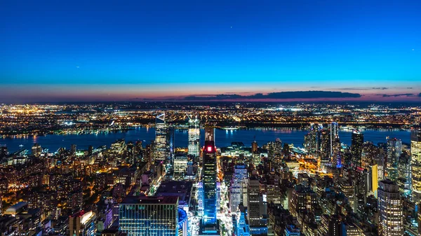 Vista de aves de la ciudad de Nueva York —  Fotos de Stock