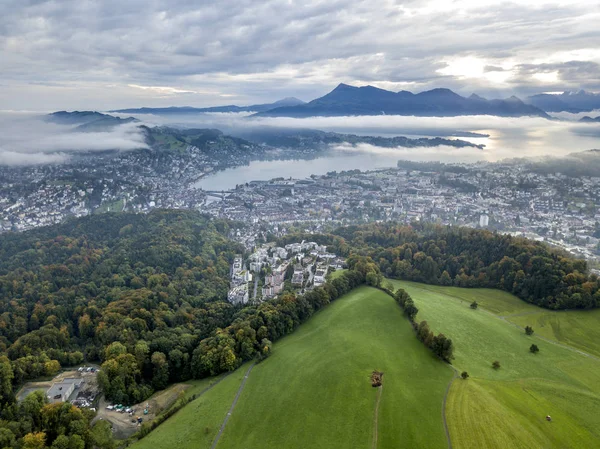 De stad Luzern — Stockfoto