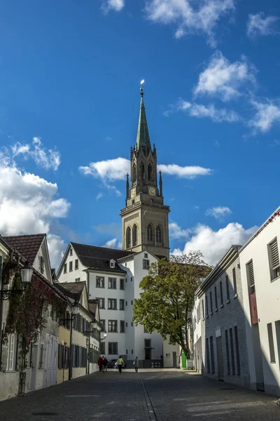 Der weg zur kathedrale von st gallen — Stockfoto