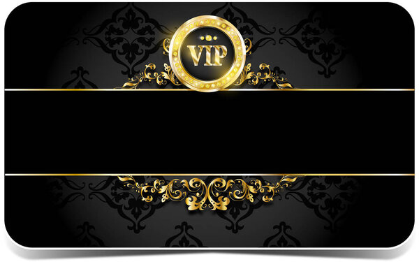 Премиум карта с золотыми элементами
